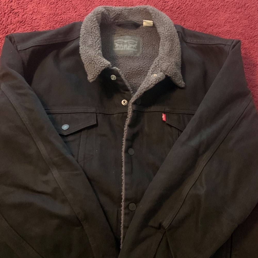 XXL VINTAGE LEVI SHERPA LINED JACKET